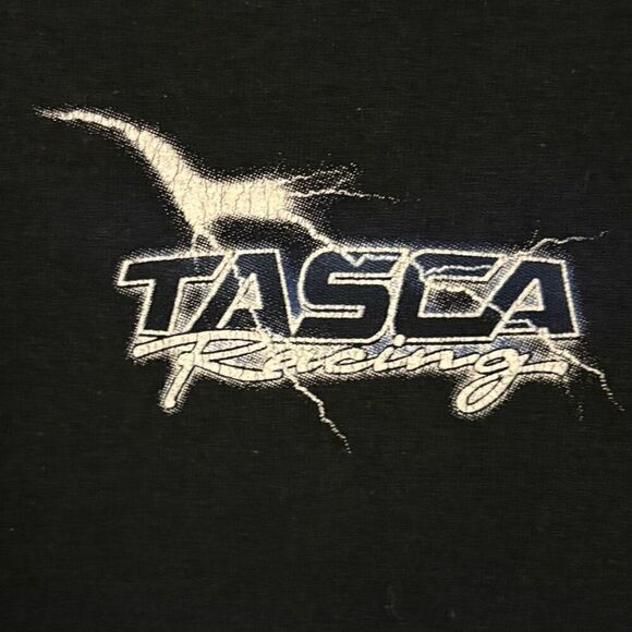 Vintage Anvil Mustang Black T-shirt. Size Large - Picture 5 of 6